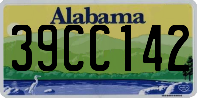 AL license plate 39CC142