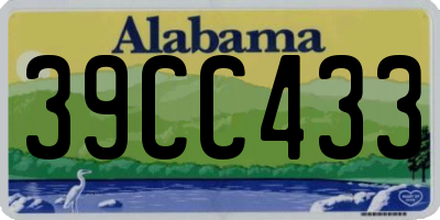AL license plate 39CC433