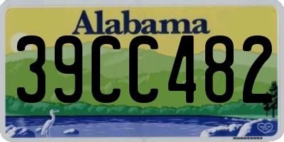AL license plate 39CC482