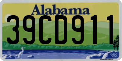 AL license plate 39CD911