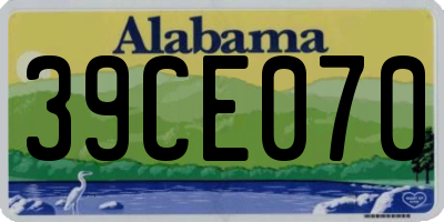 AL license plate 39CE070