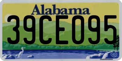 AL license plate 39CE095