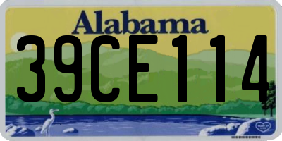 AL license plate 39CE114