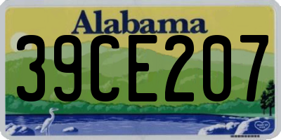 AL license plate 39CE207