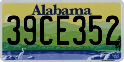 AL license plate 39CE352