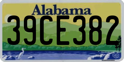 AL license plate 39CE382