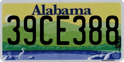 AL license plate 39CE388