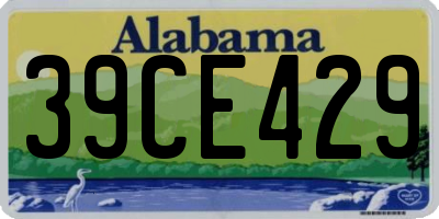 AL license plate 39CE429