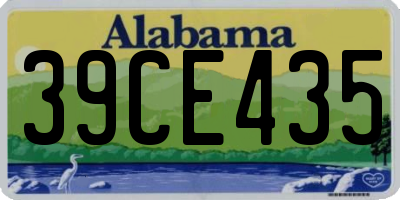 AL license plate 39CE435