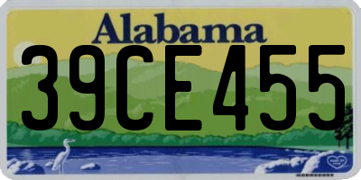 AL license plate 39CE455