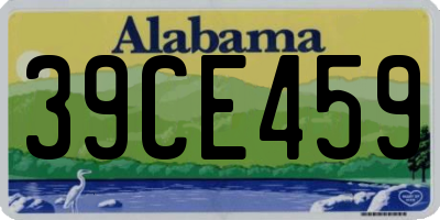 AL license plate 39CE459