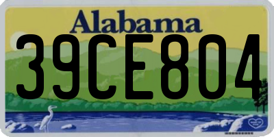 AL license plate 39CE804