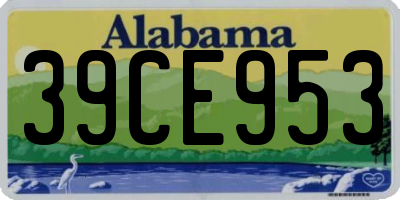AL license plate 39CE953