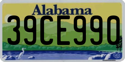 AL license plate 39CE990
