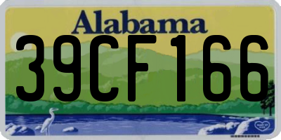 AL license plate 39CF166