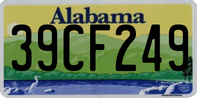AL license plate 39CF249