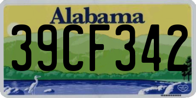 AL license plate 39CF342