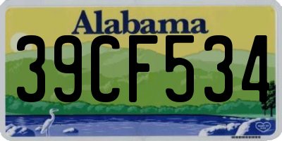 AL license plate 39CF534