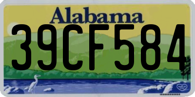 AL license plate 39CF584
