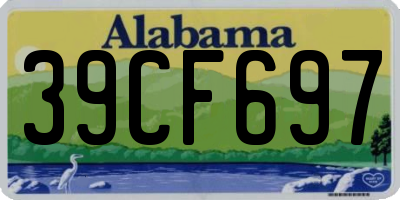 AL license plate 39CF697