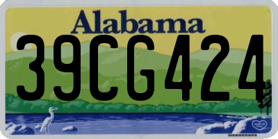 AL license plate 39CG424