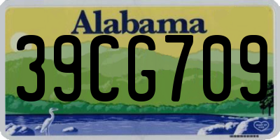 AL license plate 39CG709