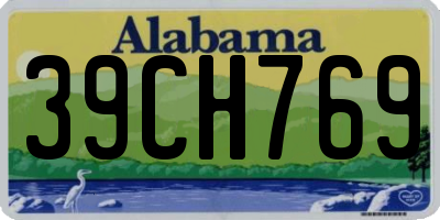 AL license plate 39CH769