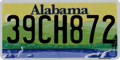 AL license plate 39CH872