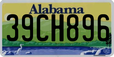AL license plate 39CH896