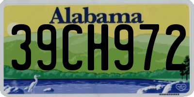 AL license plate 39CH972