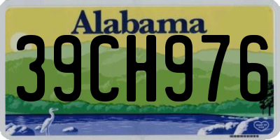 AL license plate 39CH976