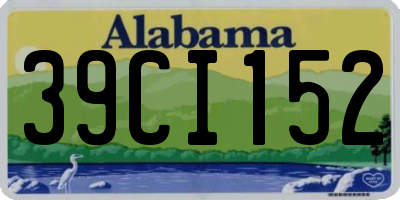 AL license plate 39CI152