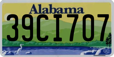 AL license plate 39CI707