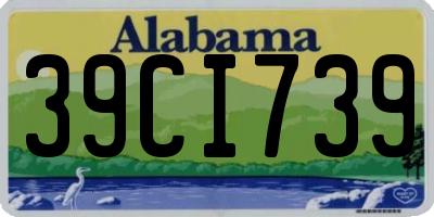 AL license plate 39CI739