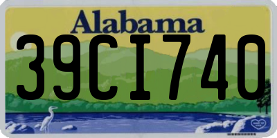 AL license plate 39CI740