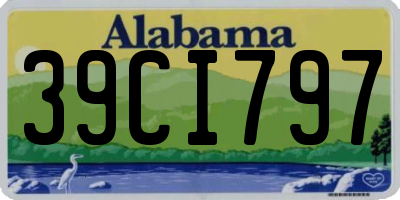AL license plate 39CI797