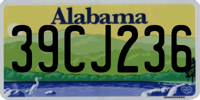AL license plate 39CJ236
