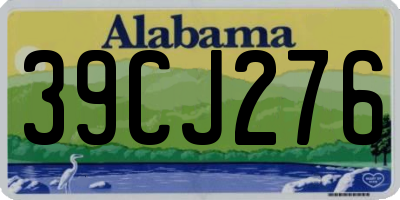 AL license plate 39CJ276
