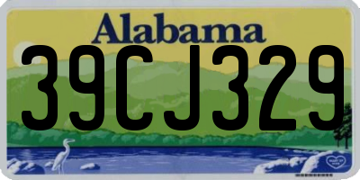AL license plate 39CJ329