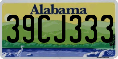 AL license plate 39CJ333
