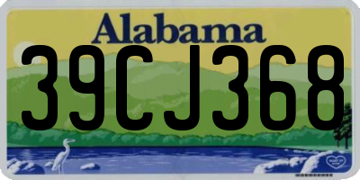 AL license plate 39CJ368