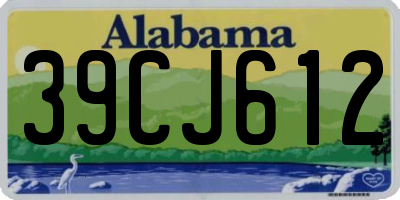 AL license plate 39CJ612