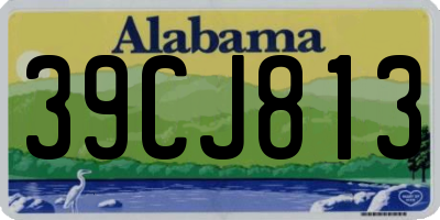 AL license plate 39CJ813
