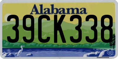 AL license plate 39CK338