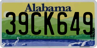 AL license plate 39CK649