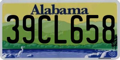 AL license plate 39CL658