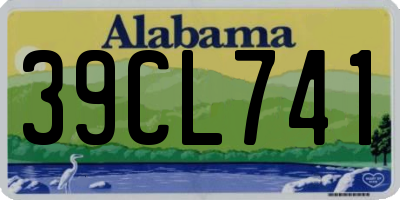 AL license plate 39CL741