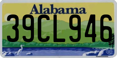 AL license plate 39CL946