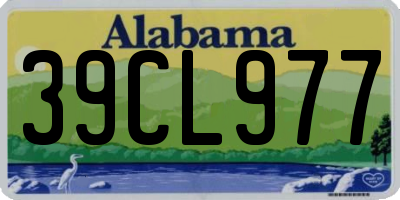AL license plate 39CL977