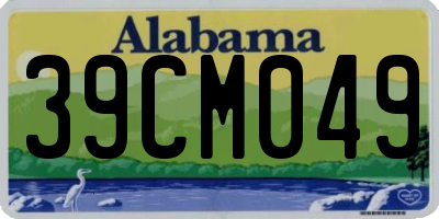 AL license plate 39CM049
